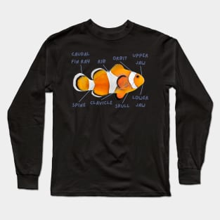 Anatomy of a Clownfish And Funny Labels Long Sleeve T-Shirt